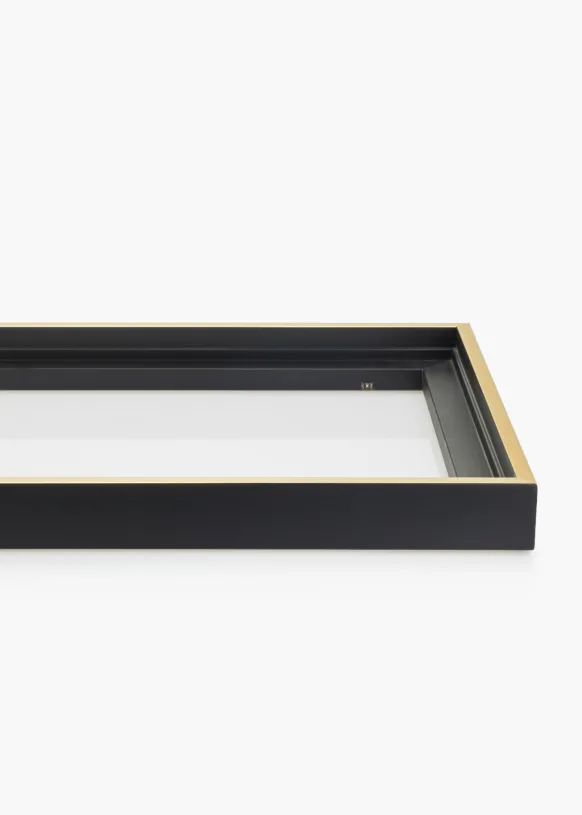 Canvasram Tacoma Svart / Guld 20x50 cm