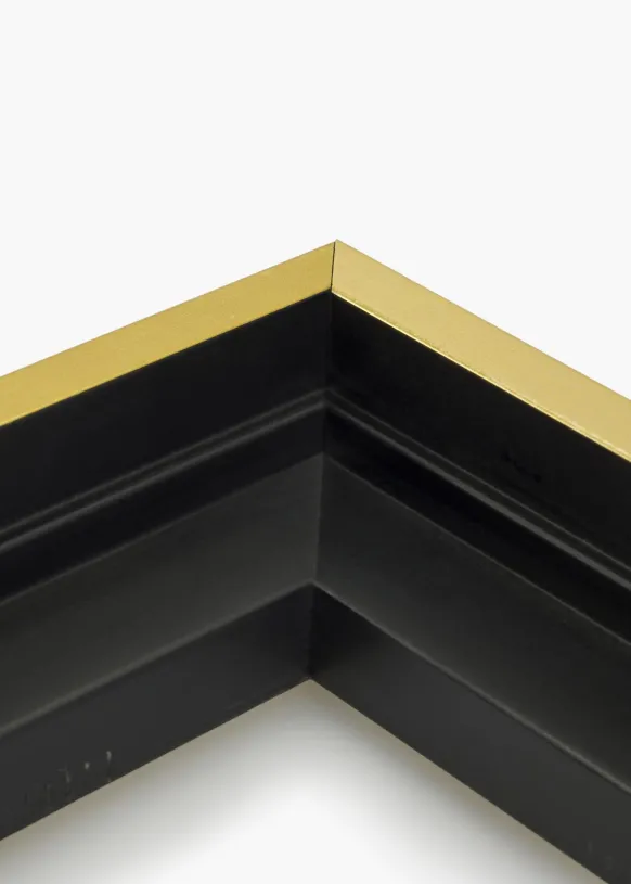 Canvasram Tacoma Svart / Guld 50x50 cm