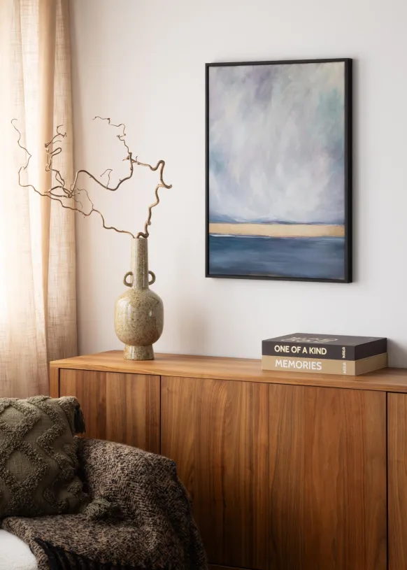 Canvasram Wells Svart 60x80 cm