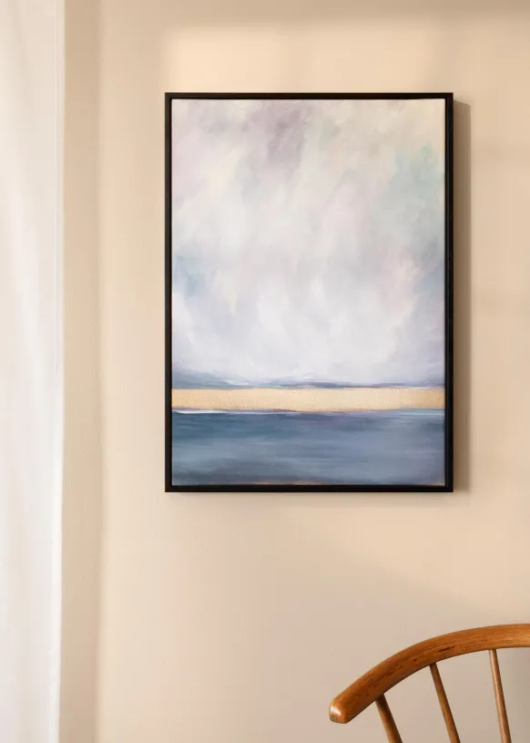 Canvasram Wells Svart 40x60 cm