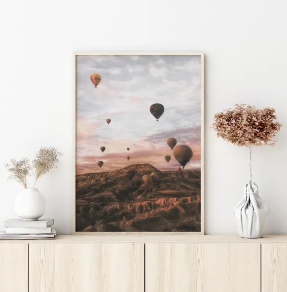 Cappodocia Hot Air Balloon Poster (21x29.7 cm (A4))