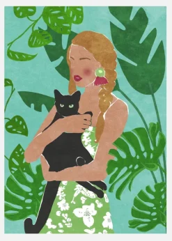 Cat Lover Canvastavla (30x40 cm)