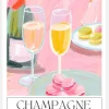 Champagne Canvastavla (30x40 cm)