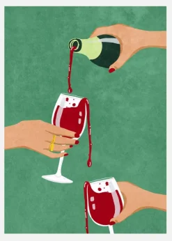 Cheers Girls Canvastavla (30x40 cm)