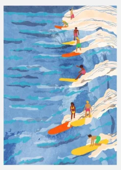 Chilled Surfing Canvastavla (30x40 cm)