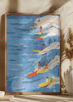 Chilled surfing Poster (21x29.7 cm (A4))