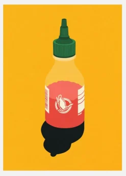 Chilli Sauce Canvastavla (30x40 cm)