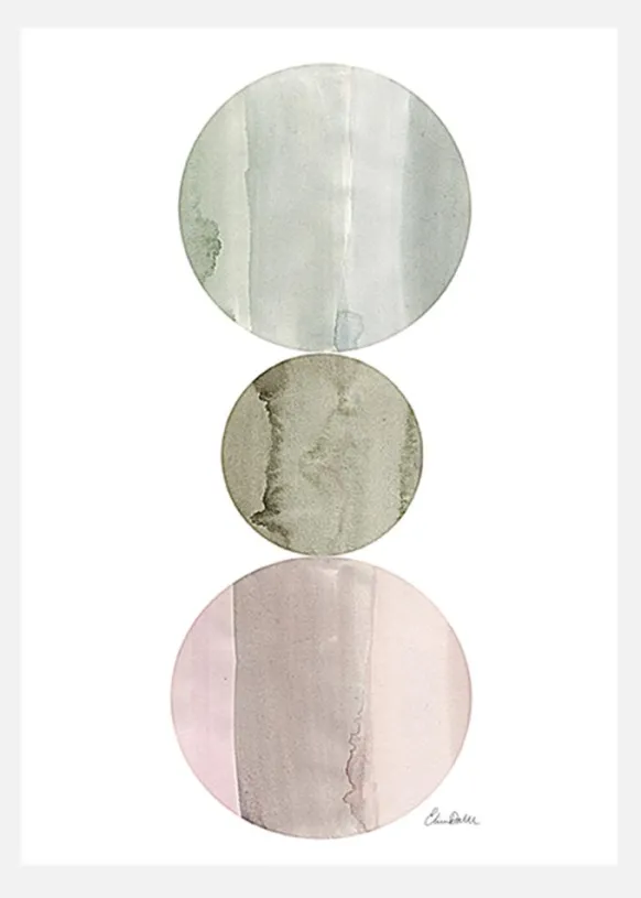 Circles Canvastavla (30x40 cm)