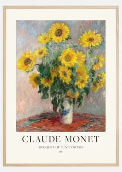 Claude Monet - Bouquet Of Sunflowers Poster (21x29.7 cm (A4))