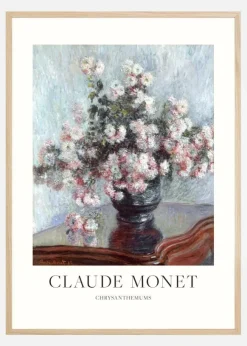 Claude Monet -Chrysanthemums Poster (21x29.7 cm (A4))
