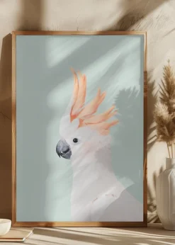 Cockatoo on Mint Poster (21x29.7 cm (A4))