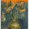 Collage Sunflowers And The Splash Van Gogh Canvastavla (30x40 cm)