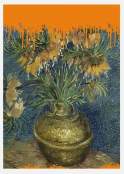 Collage Sunflowers And The Splash Van Gogh Canvastavla (30x40 cm)