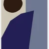 Color Blocks Blue Canvastavla (30x40 cm)