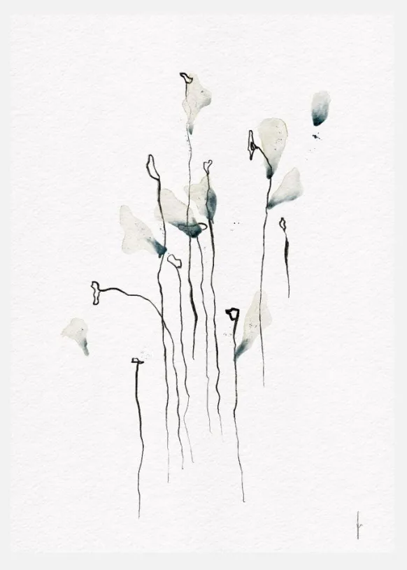 Colored By The Sky Digital Watercolor Painting Canvastavla (30x40 cm)