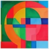 Colorful Geometry Canvastavla (30x30 cm)