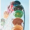Colourful Ferris Wheel Canvastavla (30x40 cm)