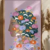 Colourful flower Lady Poster (21x29.7 cm (A4))