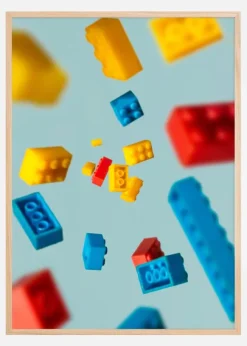 Colourful lego Poster (21x29.7 cm (A4))