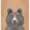 Cool Bear Portrait Canvastavla (30x40 cm)