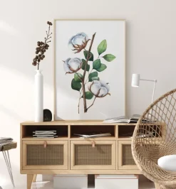 Cotton Flower Poster (21x29.7 cm (A4))