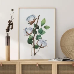 Cotton Flower Poster (21x29.7 cm (A4))