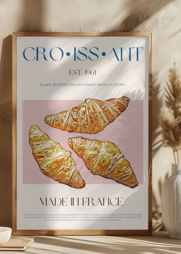 Croissant Print Poster (21x29.7 cm (A4))