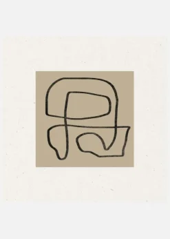 Curved Labyrinth Canvastavla (30x30 cm)