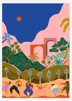 Dancing In Paradise Canvastavla (30x40 cm)