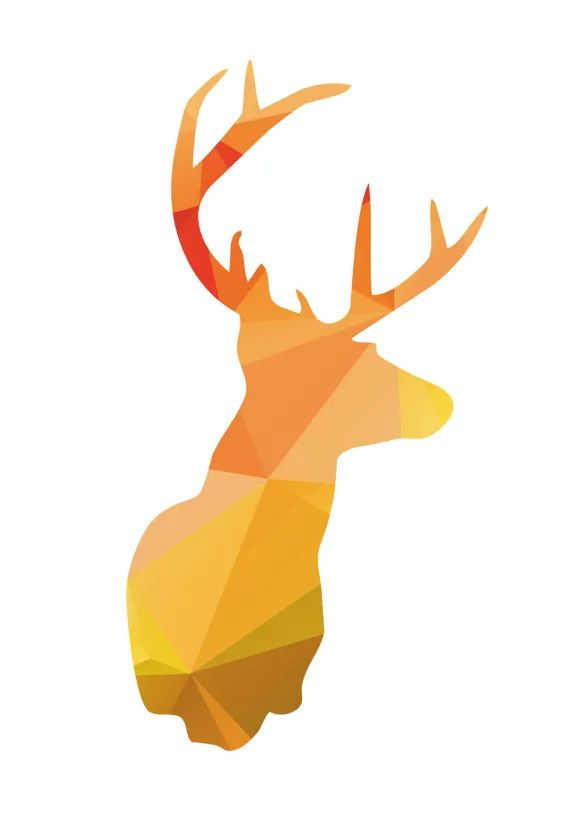 Deer - Höstfärger Poster (21x29.7 cm (A4))