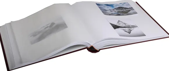 Diamant Fotoalbum Svart 27,5x32 cm (100 Vita sidor / 50 Blad)