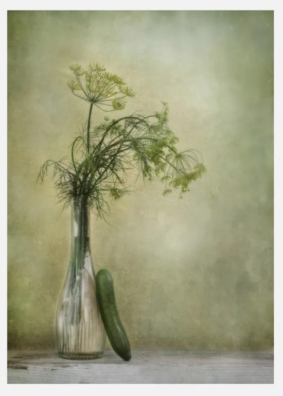 Dill And Cucumber Canvastavla (30x40 cm)