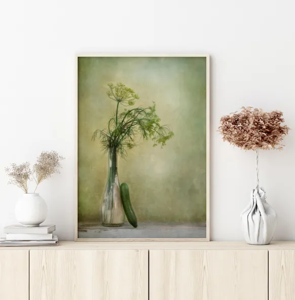 Dill And Cucumber Poster (21x29.7 cm (A4))