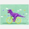 Dino Racer Canvastavla (30x40 cm)