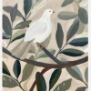 Dove In Tree Canvastavla (30x40 cm)