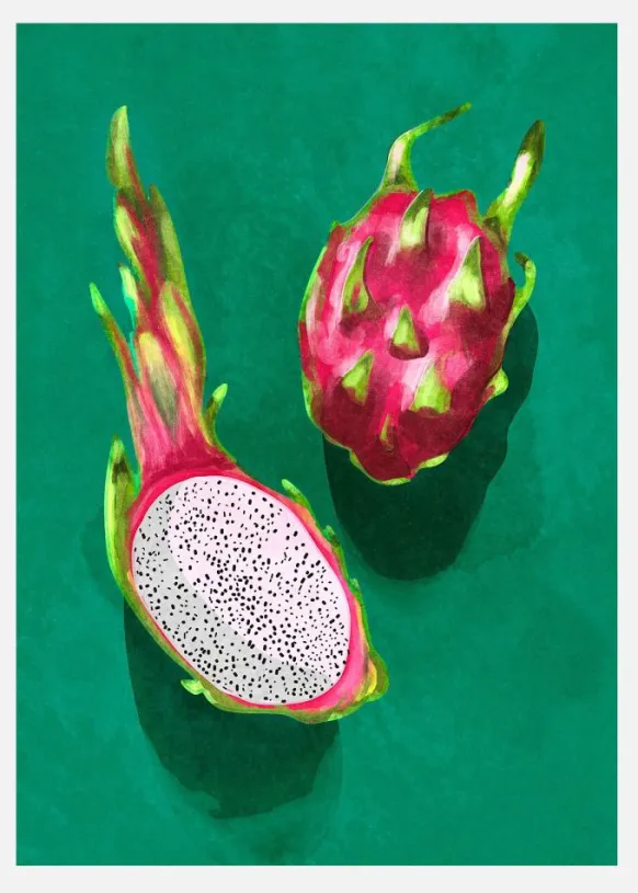 Dragonfruit Canvastavla (30x40 cm)