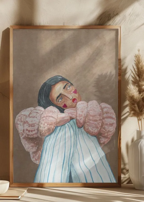 Dreaming girl Poster (21x29.7 cm (A4))