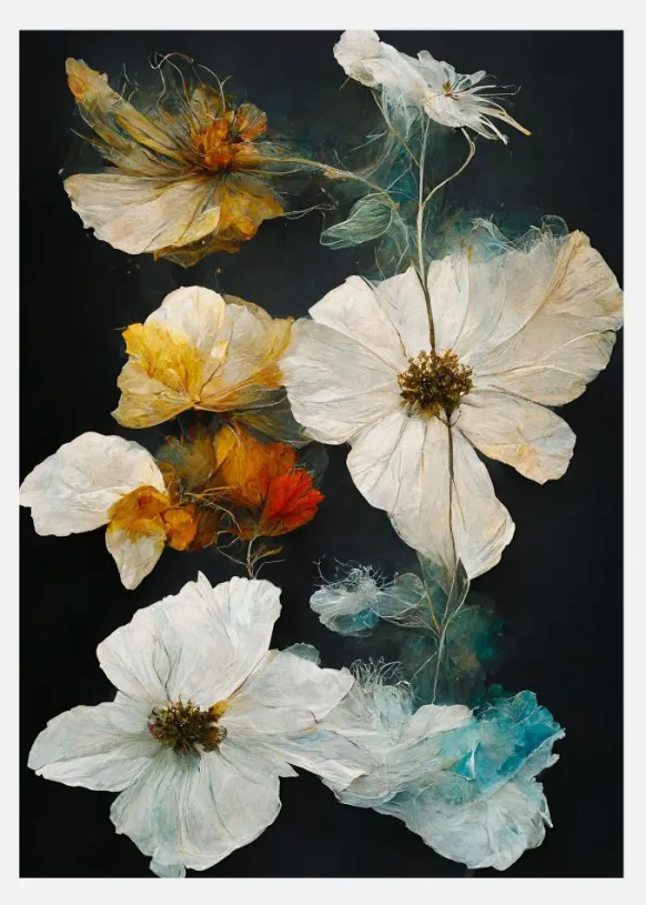 Dry Flowers Canvastavla (30x40 cm)