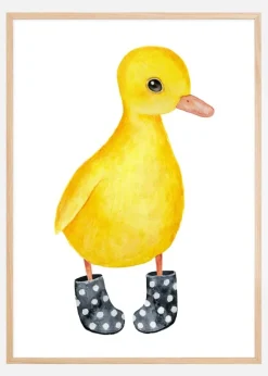 Duck in shoes Poster (21x29.7 cm (A4))