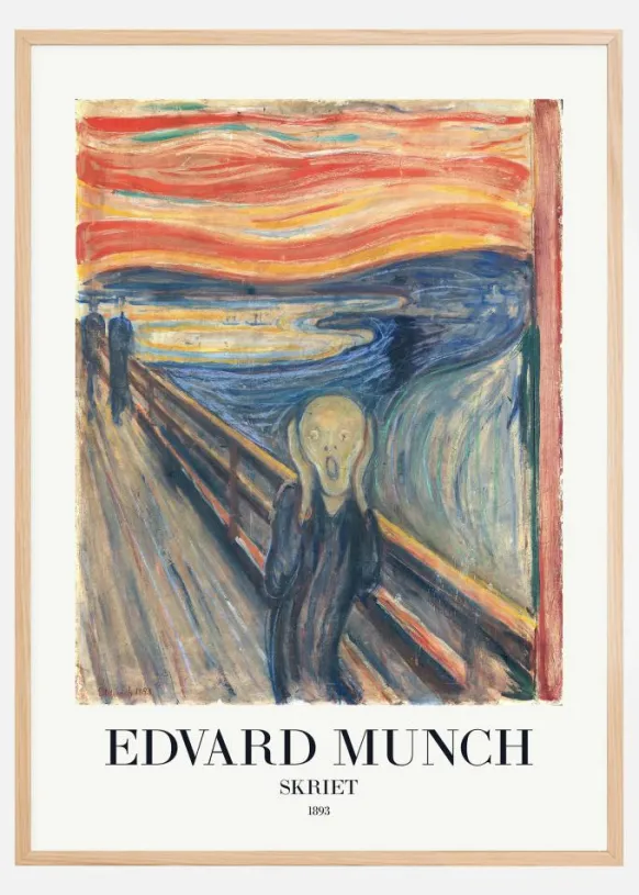 Edvard Munch - Skriet (The Scream) Poster (21x29.7 cm (A4))