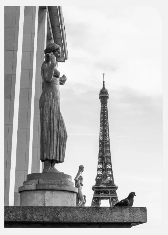 Eiffel Tower Paris Canvastavla (30x40 cm)