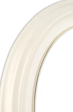 Eiri Mozart Oval Glas Vit 6x9 cm