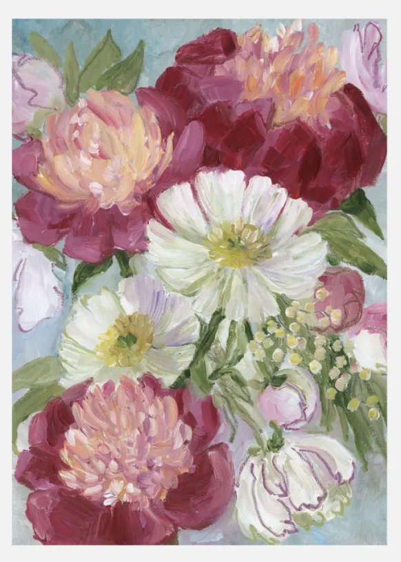 Eleanora Painterly Florals Canvastavla (30x40 cm)