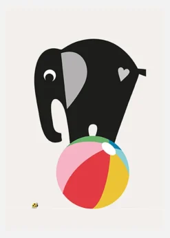Elephant Grey Canvastavla (30x40 cm)
