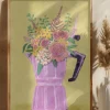 Espresso Maker with Flowers Poster (21x29.7 cm (A4))