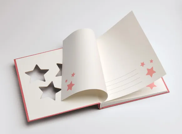 Estrella BabyalbumRosa - 28x30,5 cm (50 Vita sidor / 25 blad)