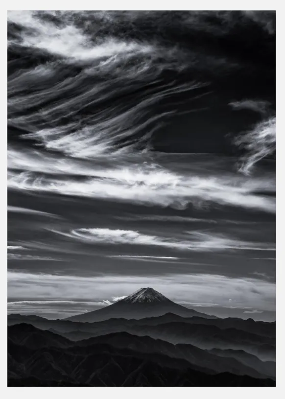 Expressive Clouds Fuji Canvastavla (30x40 cm)