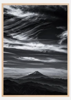 Expressive clouds Fuji Poster (21x29.7 cm (A4))