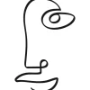 Face Line II Poster (21x29.7 cm (A4))