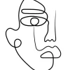 Face Line I Poster (21x29.7 cm (A4))